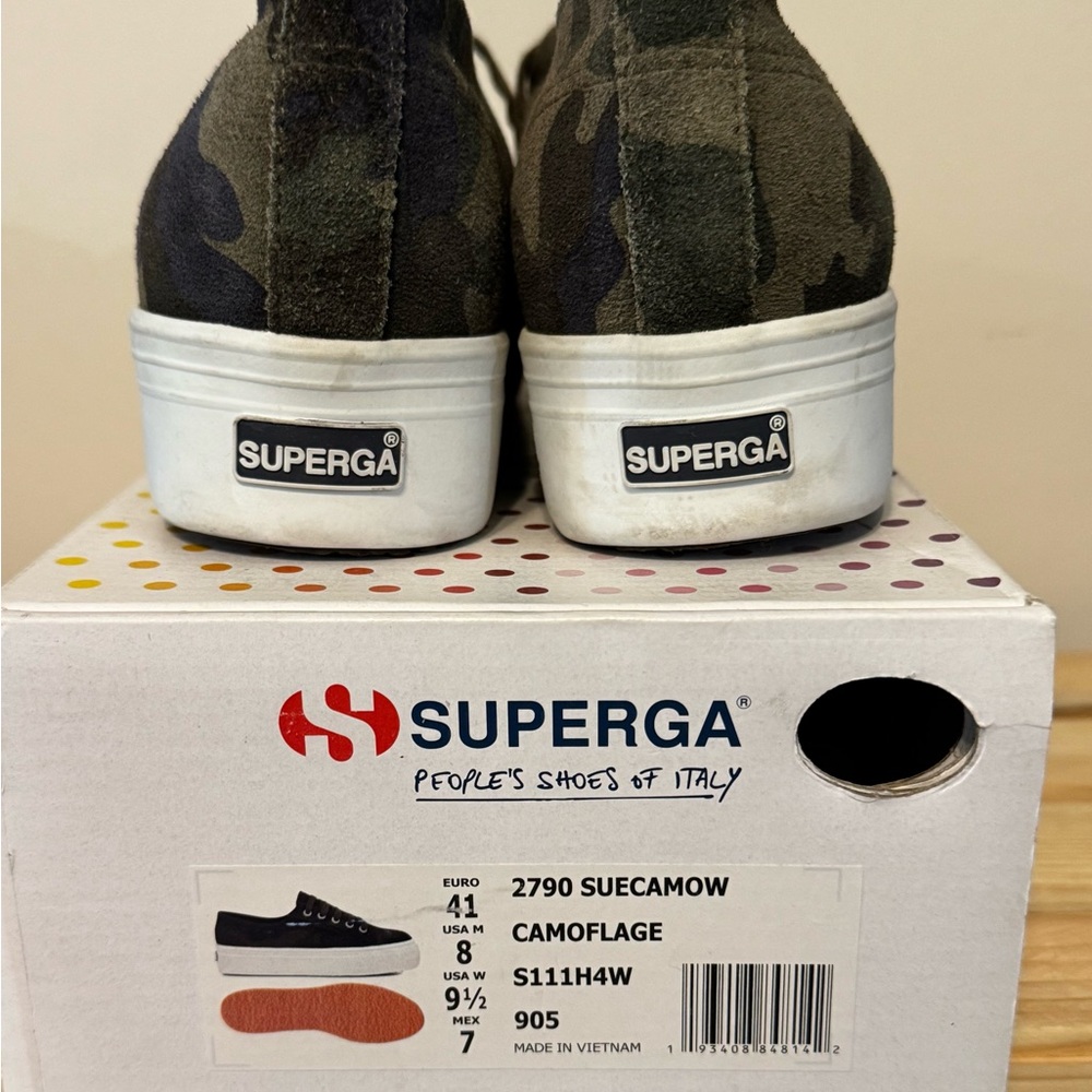 Superga Suede Camouflage Sneakers - Picture 6 of 7
